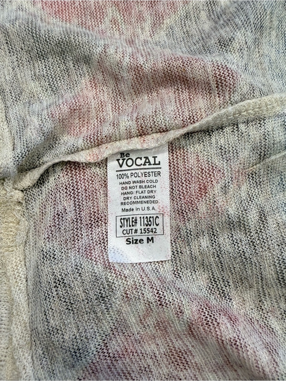 Vocal Made in USA Aztec Open-Front Cardigan - Cream/Blue/Brown - Picture 4 of 5